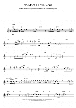 page one of No More I Love Yous (Flute Solo)