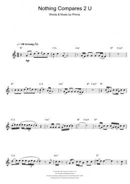 page one of Nothing Compares 2 U (Clarinet Solo)