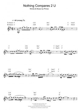 page one of Nothing Compares 2 U (Alto Sax Solo)