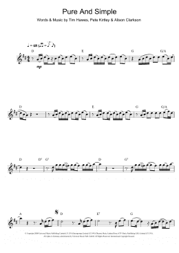 page one of Pure And Simple (Flute Solo)