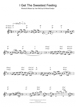 page one of I Get The Sweetest Feeling (Alto Sax Solo)