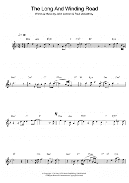 page one of The Long And Winding Road (Clarinet Solo)