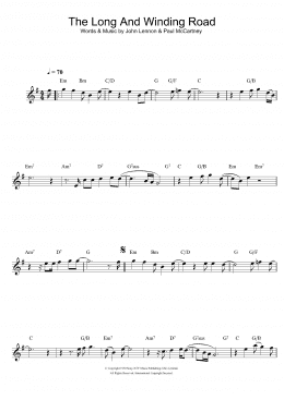 page one of The Long And Winding Road (Flute Solo)