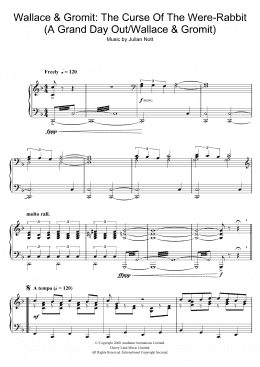 page one of Wallace and Gromit: The Curse Of The Were-Rabbit (A Grand Day Out/Wallace and Gromit) (Piano Solo)
