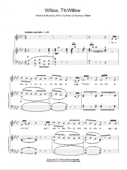 page one of Tit Willow (Piano & Vocal)