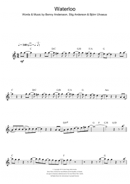 page one of Waterloo (Flute Solo)