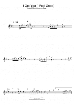 page one of I Got You (I Feel Good) (Flute Solo)