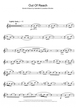page one of Out Of Reach (Flute Solo)