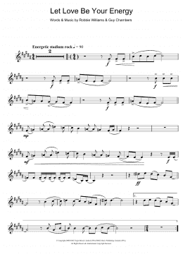 page one of Let Love Be Your Energy (Alto Sax Solo)