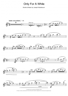 page one of Only For A While (Alto Sax Solo)