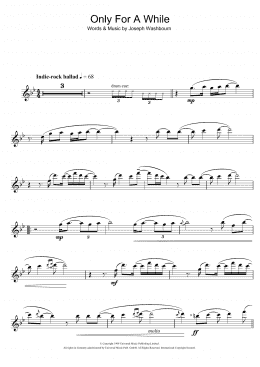 page one of Only For A While (Flute Solo)