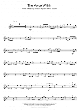 page one of The Voice Within (Flute Solo)
