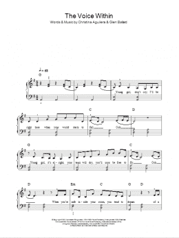 page one of The Voice Within (Easy Piano)