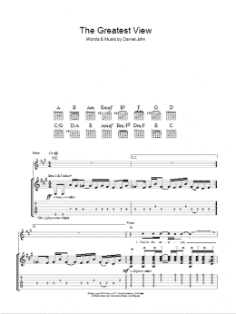 page one of The Greatest View (Guitar Tab)