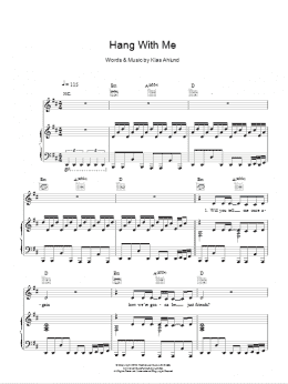 page one of Hang With Me (Piano, Vocal & Guitar Chords)