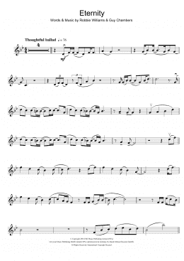 page one of Eternity (Violin Solo)