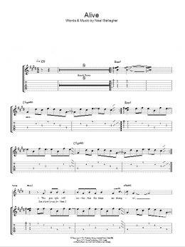 page one of Alive (Guitar Tab)