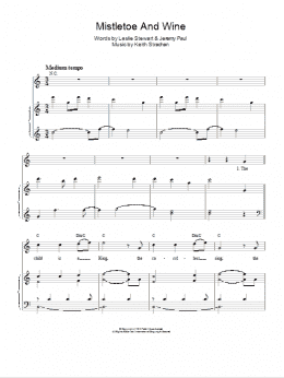 page one of Mistletoe And Wine (Piano & Vocal)