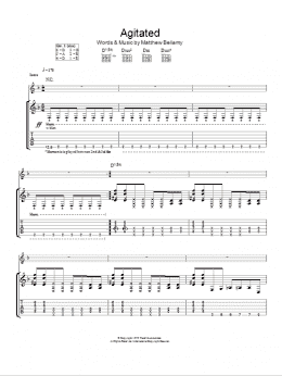 page one of Agitated (Guitar Tab)
