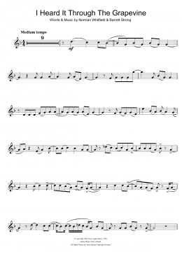 page one of I Heard It Through The Grapevine (Trumpet Solo)