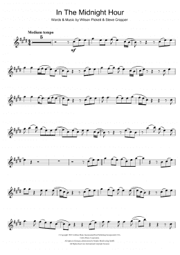 page one of In The Midnight Hour (Trumpet Solo)