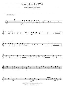 page one of Jump, Jive An' Wail (Clarinet Solo)