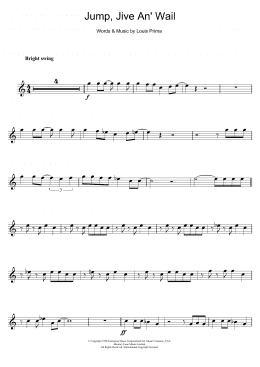 page one of Jump, Jive An' Wail (Tenor Sax Solo)