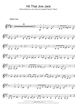 page one of Hit That Jive Jack (Clarinet Solo)