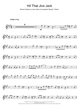 page one of Hit That Jive Jack (Trumpet Solo)