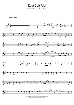 page one of Zoot Suit Riot (Clarinet Solo)