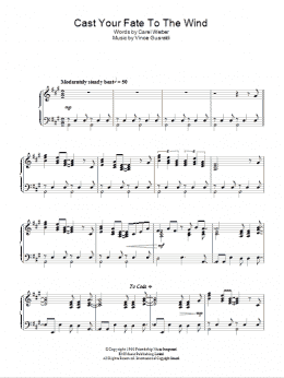 page one of Cast Your Fate To The Wind (Piano Solo)