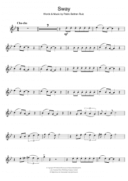 page one of Sway (Quien Sera) (Trumpet Solo)