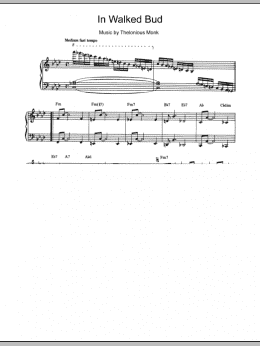 page one of In Walked Bud (Piano Solo)