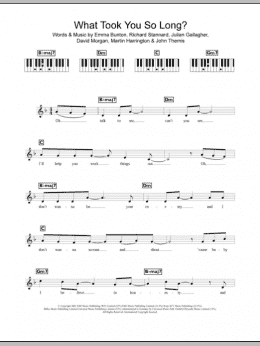 page one of What Took You So Long? (Piano Chords/Lyrics)