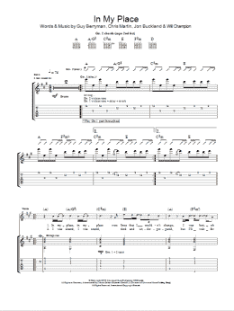 page one of In My Place (Guitar Tab)