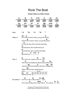 page one of Rock The Boat (Guitar Chords/Lyrics)