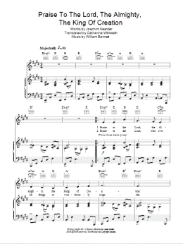 page one of Praise The Lord, The Almighty, The King Of Creation (Piano, Vocal & Guitar Chords)