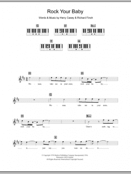 page one of Rock Your Baby (Piano Chords/Lyrics)