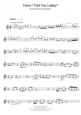 page one of Have I Told You Lately (Flute Solo)