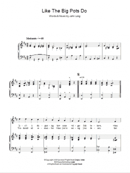 page one of Like The Big Pots Do (Piano, Vocal & Guitar Chords)