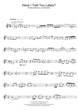 page one of Have I Told You Lately (Tenor Sax Solo)