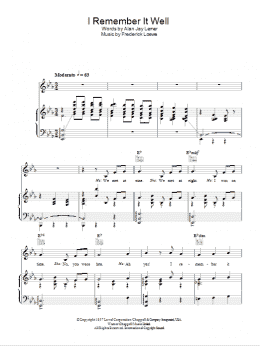 page one of I Remember It Well (Piano, Vocal & Guitar Chords)