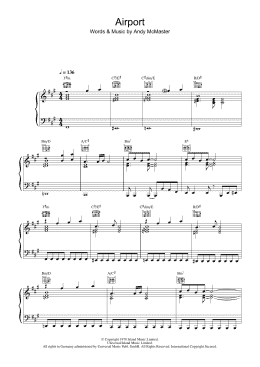 page one of Airport (Piano, Vocal & Guitar Chords)