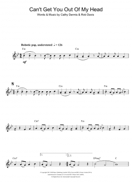 page one of Can't Get You Out Of My Head (Clarinet Solo)