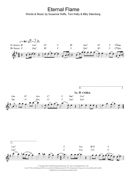 page one of Eternal Flame (Alto Sax Solo)