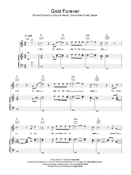page one of Gold Forever (Piano, Vocal & Guitar Chords)