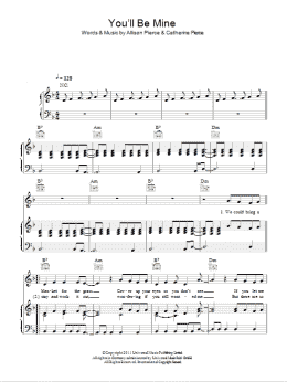 page one of You'll Be Mine (Piano, Vocal & Guitar Chords)