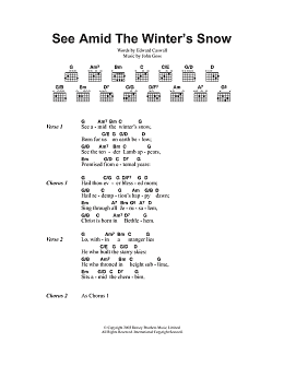 page one of See Amid The Winter's Snow (Guitar Chords/Lyrics)