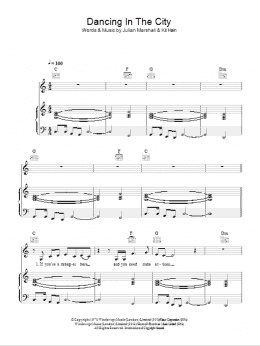 page one of Dancing In The City (Piano, Vocal & Guitar Chords)