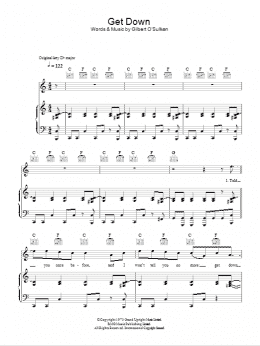 page one of Get Down (Piano, Vocal & Guitar Chords)